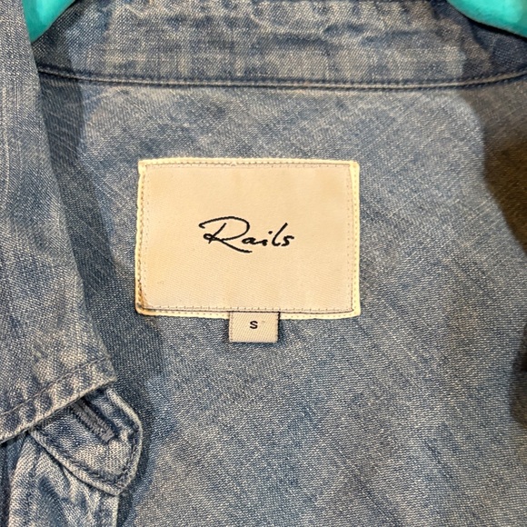 Rails Blue Button Down Shirt - Picture 2 of 5